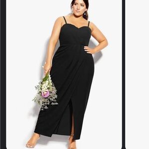 City chic maxi dress white